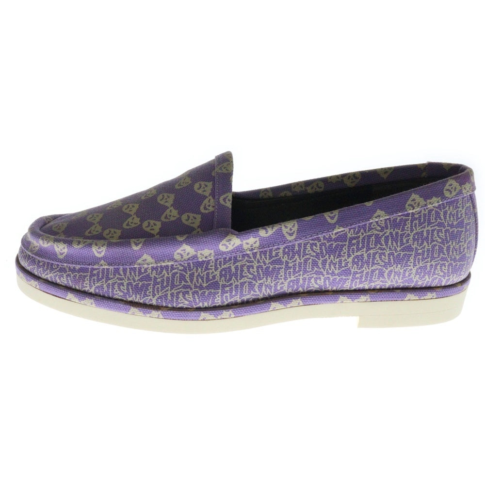 FUCKING AWESOME(ファッキンオーサム) 2016 × BLOHM SMILE NOW CRY LATER TWO FACE ブロム 100足限定 スマイルナウクライレザー トゥーフェイス ローファー スリッポン US8.5/26.5cm