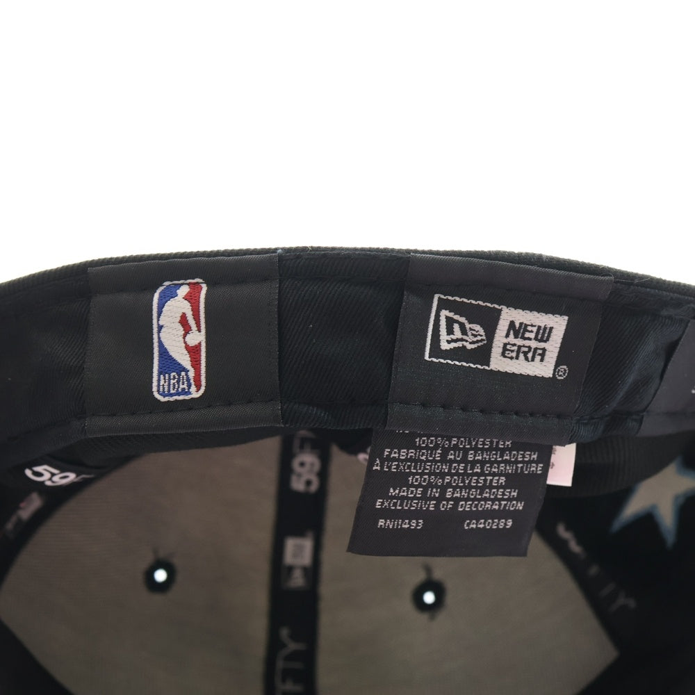 NEW ERA(ニューエラ) NEW YORK KNICKS ニューヨークニックス 刺繍 ベースボールキャップ 帽子 ブラック