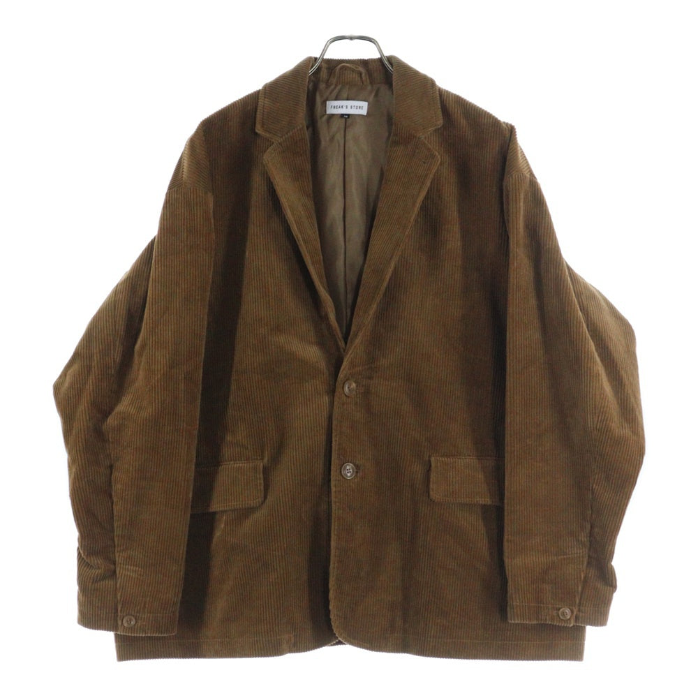 FREAK'S STORE(フリークスストア) 19AW コーデュロイ テーラードジャケット ブラウン FSEM-19AW-014JK