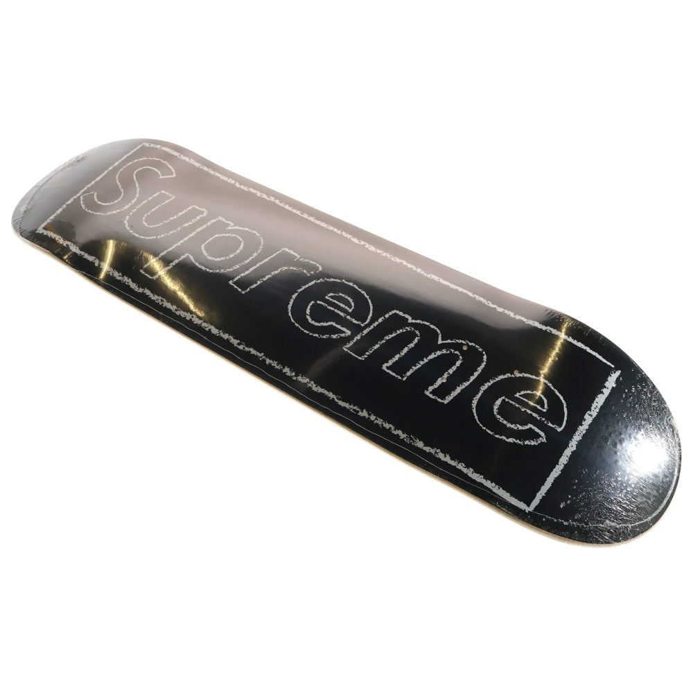 SUPREME(シュプリーム) 21SS × KAWS Chalk Logo Skateboard Deck カウズ チョークロゴ スケートボード デッキ ブラック