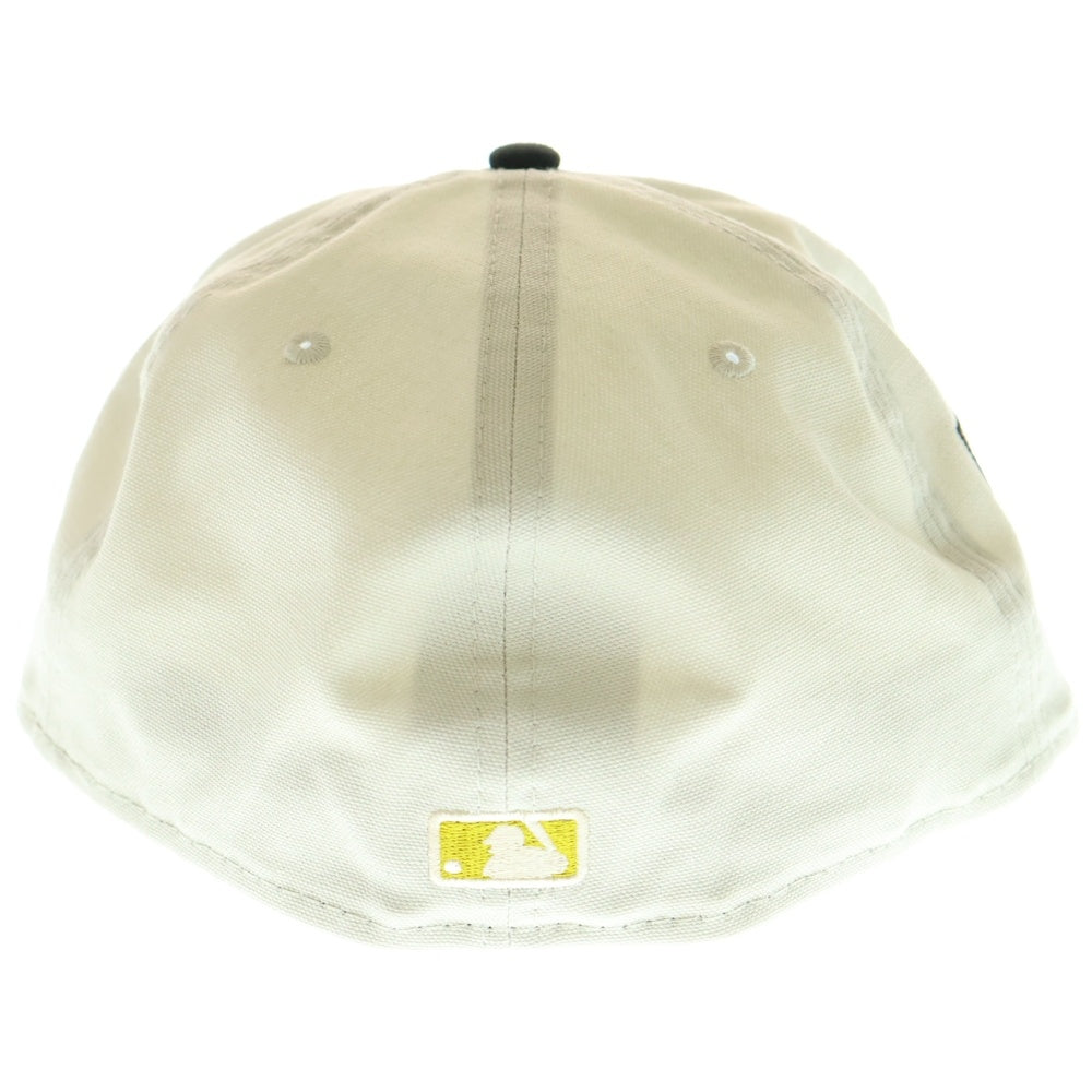 NEW ERA(ニューエラ) 59FIFTY Chicago White Sox シカゴホワイトソックス 6パネル ベースボールキャップ 帽子 ベージュ/ブラック