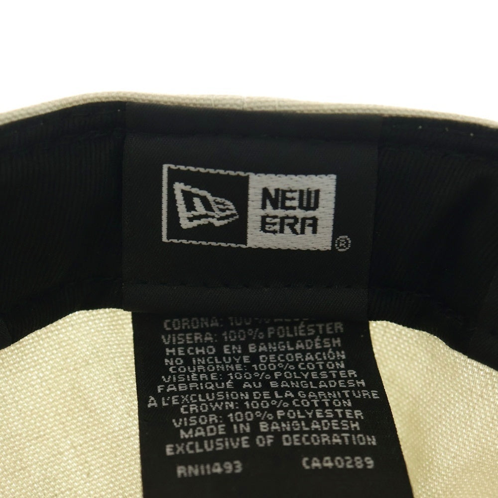 NEW ERA(ニューエラ) 59FIFTY Chicago White Sox シカゴホワイトソックス 6パネル ベースボールキャップ 帽子 ベージュ/ブラック