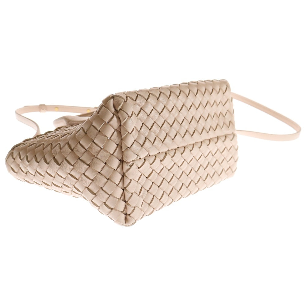 BOTTEGA VENETA(ボッテガヴェネタ) ミニ カバ ポーチ付き イントレチャート レザー 2WAY ショルダーバッグ ハンドバッグ ピンク
