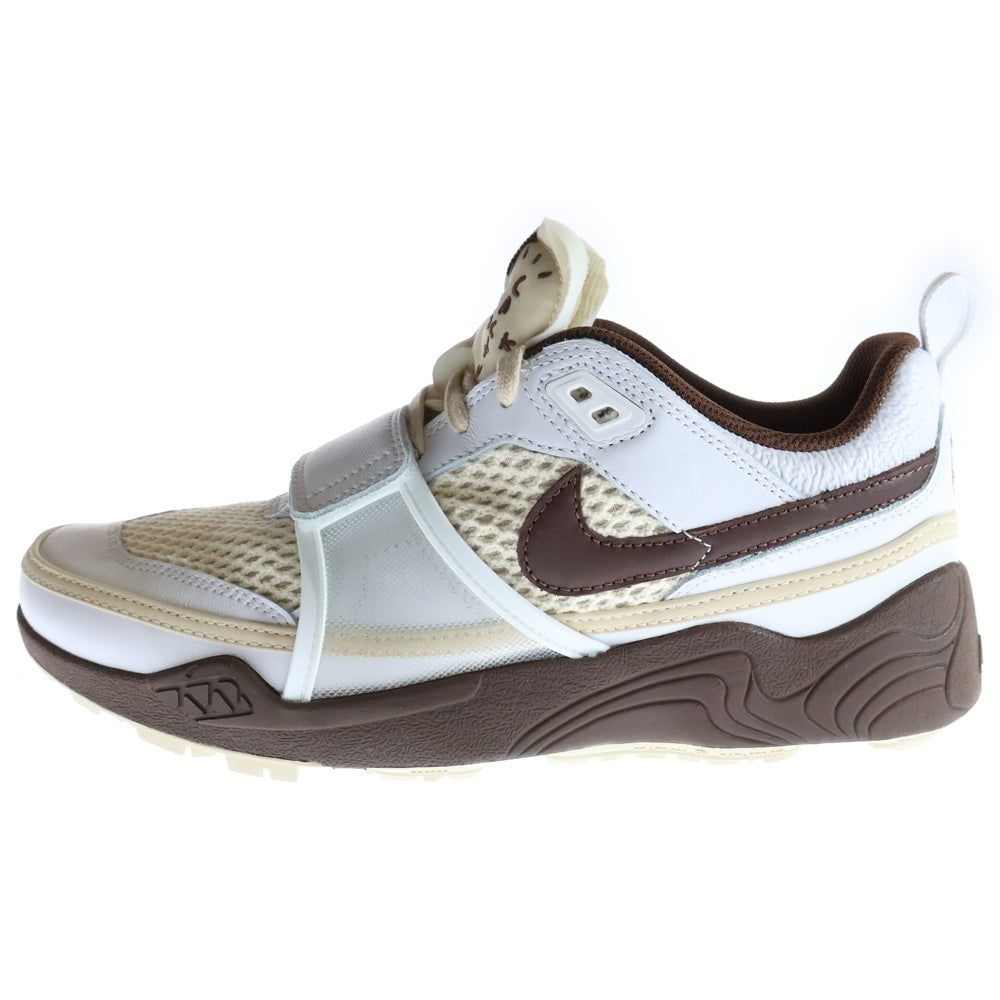 NIKE(ナイキ) ×TRAVIS SCOTT Zoom Field Jaxxトラヴィススコット ズームフィールドジャックス ローカットスニーカー ブラウン/ホワイト US9.5/27.5cm HQ3073-100