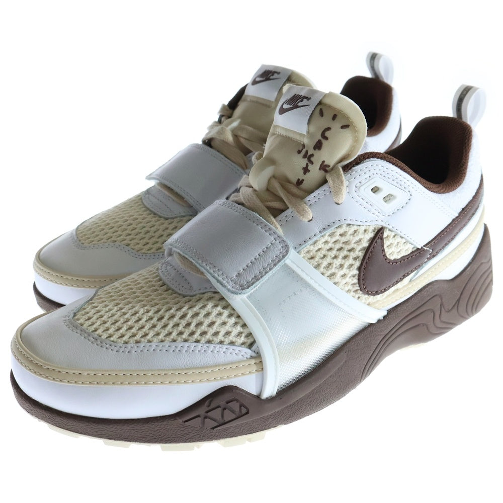 NIKE(ナイキ) ×TRAVIS SCOTT Zoom Field Jaxxトラヴィススコット ズームフィールドジャックス ローカットスニーカー ブラウン/ホワイト US9.5/27.5cm HQ3073-100