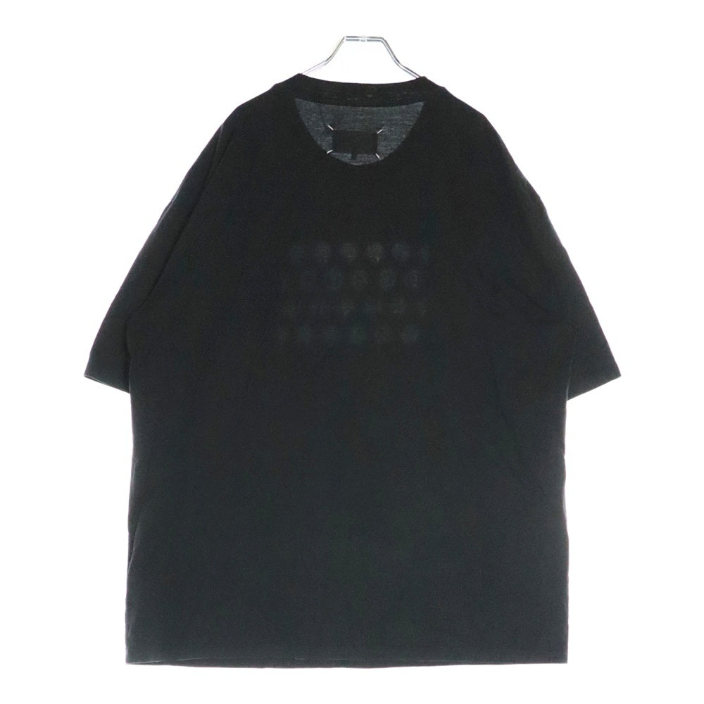 Maison Margiela 10(メゾン マルジェラ) 22AW ドット パンチホール カレンダーロゴ クルーネック 半袖Tシャツ カットソー ブラック S50GC0625 S22816