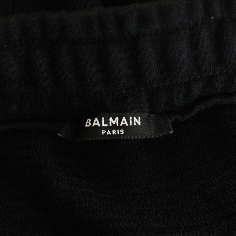 BALMAIN(バルマン) メッシュ切り替え バイカー スウェットパンツ ブラック
