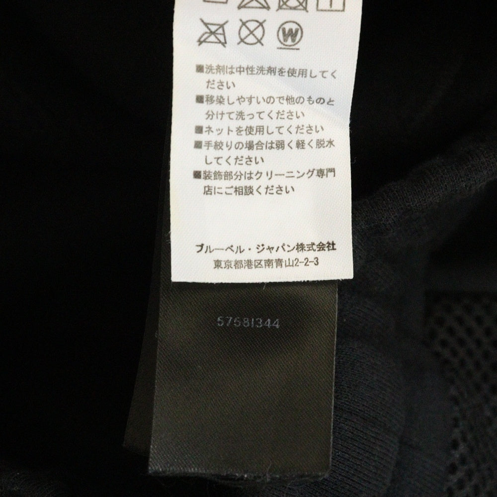 BALMAIN(バルマン) メッシュ切り替え バイカー スウェットパンツ ブラック