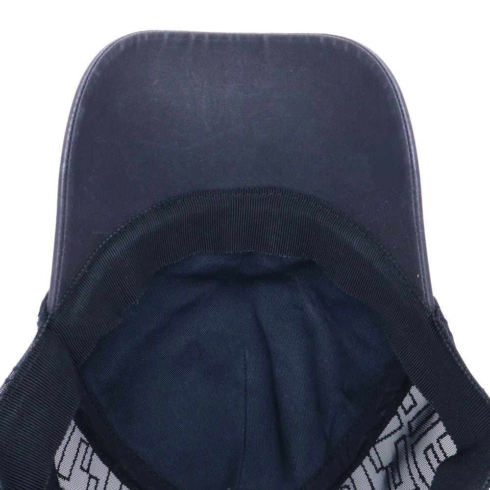 FENDI(フェンディ) FFロゴ ズッカ柄 メッシュ ベースボールキャップ 帽子 ブラック FXQ768 ACD5