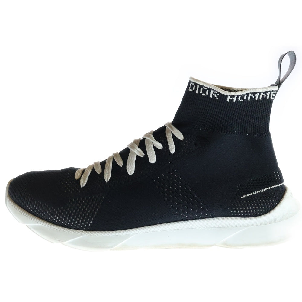 Dior HOMME(ディオールオム) 18SS B21 ハイカット ソックススニーカー ブラック 3SN224YAE