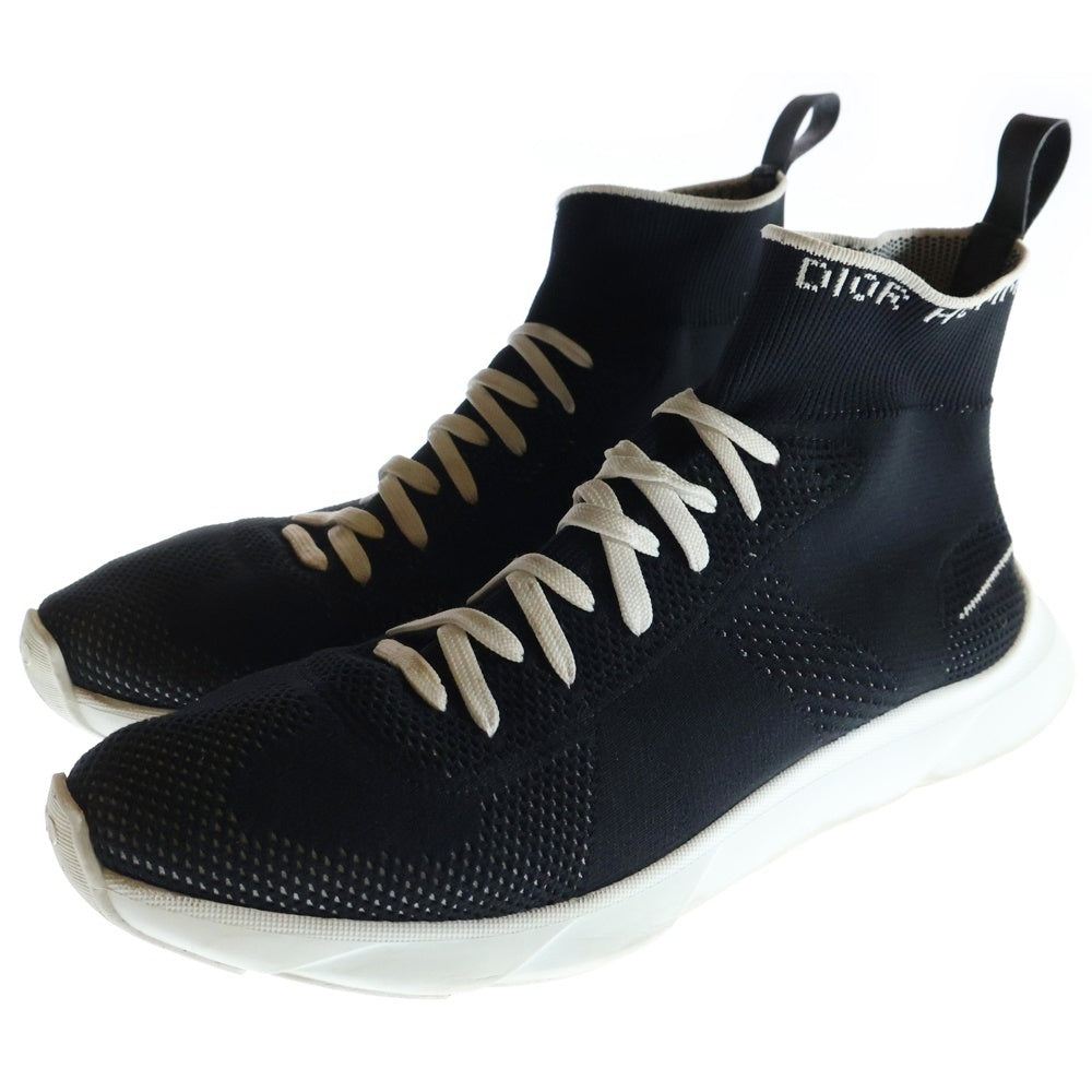 Dior HOMME(ディオールオム) 18SS B21 ハイカット ソックススニーカー ブラック 3SN224YAE