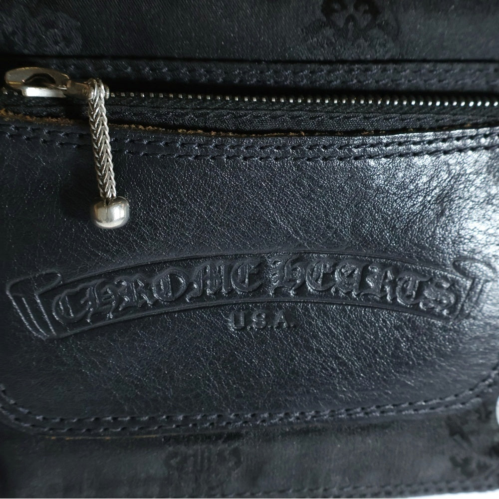 CHROME HEARTS(クロムハーツ) 2ZIP ナイロン ウォレット ブラック