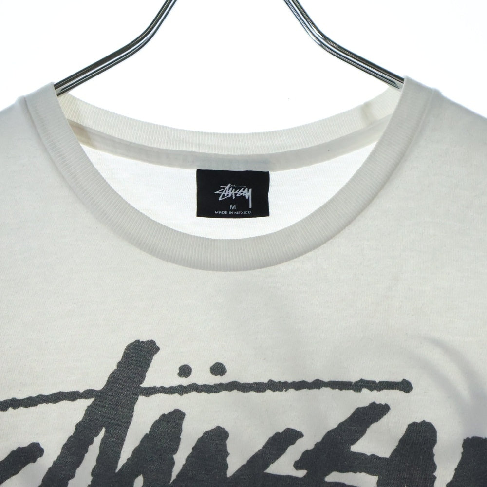 STUSSY(ステューシー) ワールドツアー 両面プリント 半袖Tシャツ カットソー ホワイト