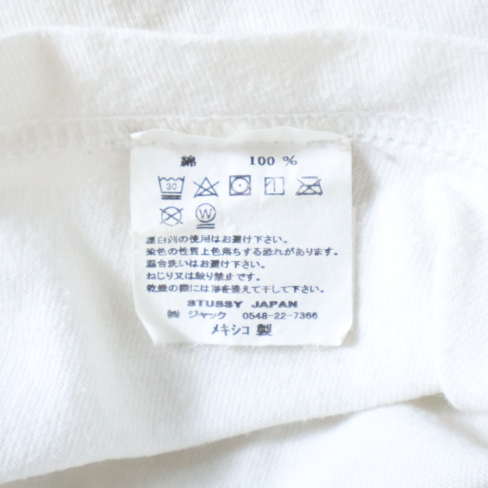 STUSSY(ステューシー) ワールドツアー 両面プリント 半袖Tシャツ カットソー ホワイト