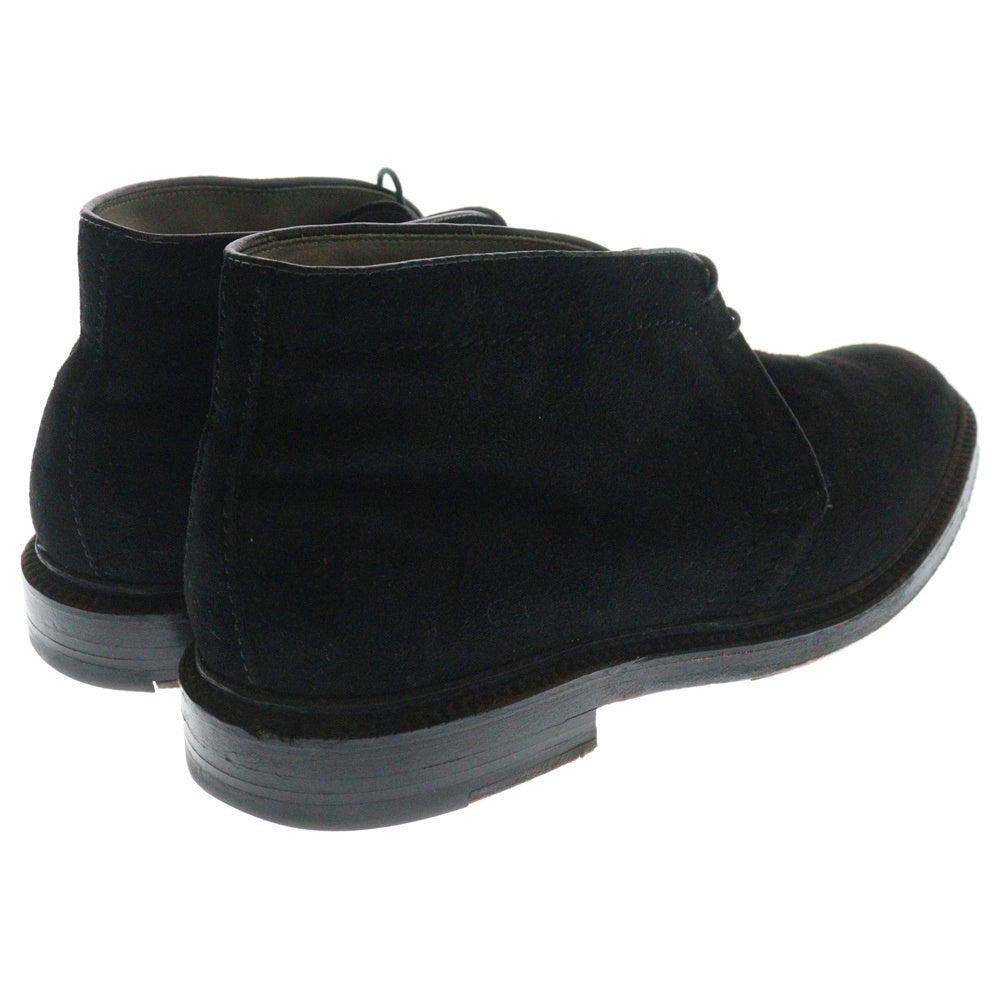 Alden(オールデン) × BARNEYS NEWYORK バーニーズニューヨーク別注 クレープソール プレーントゥ レザー スエード チャッカブーツ ブラック 1312