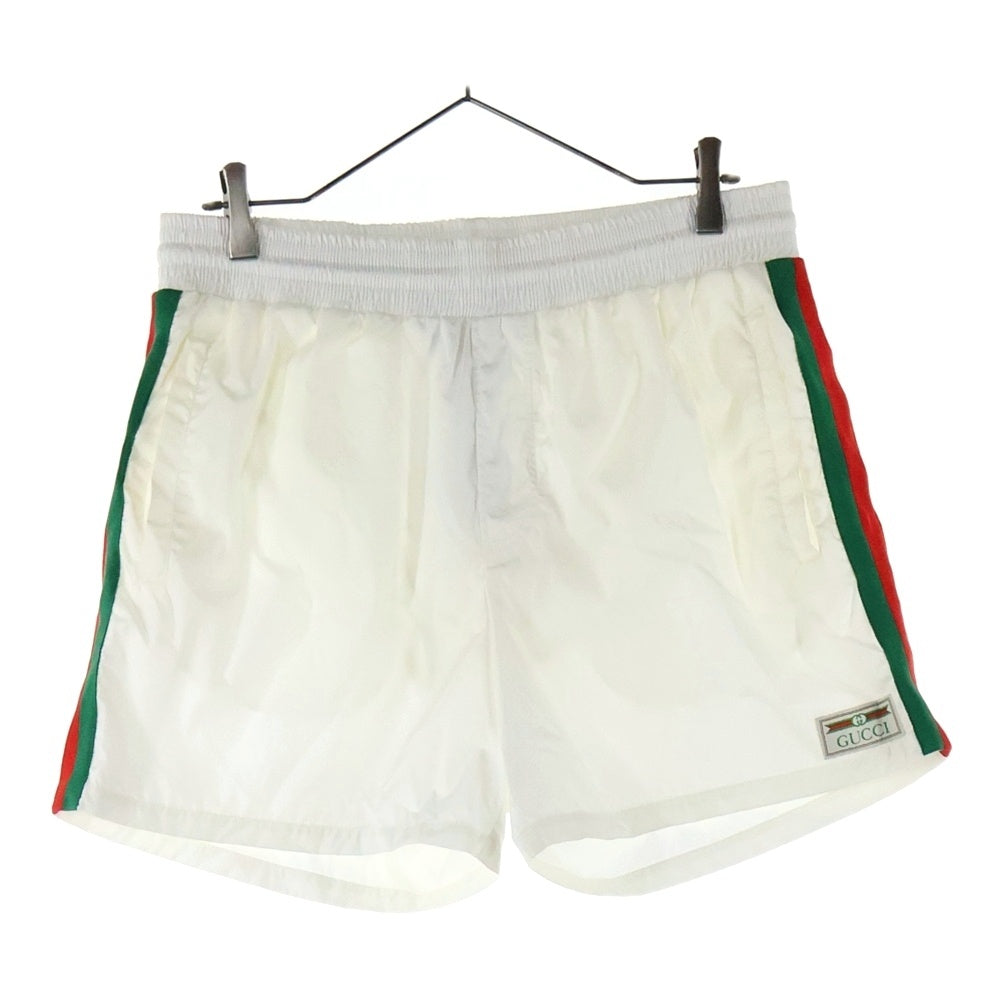 GUCCI(グッチ) 22SS SIDE LINE SHORT PANTS サイドラインショートパンツ ホワイト 599585