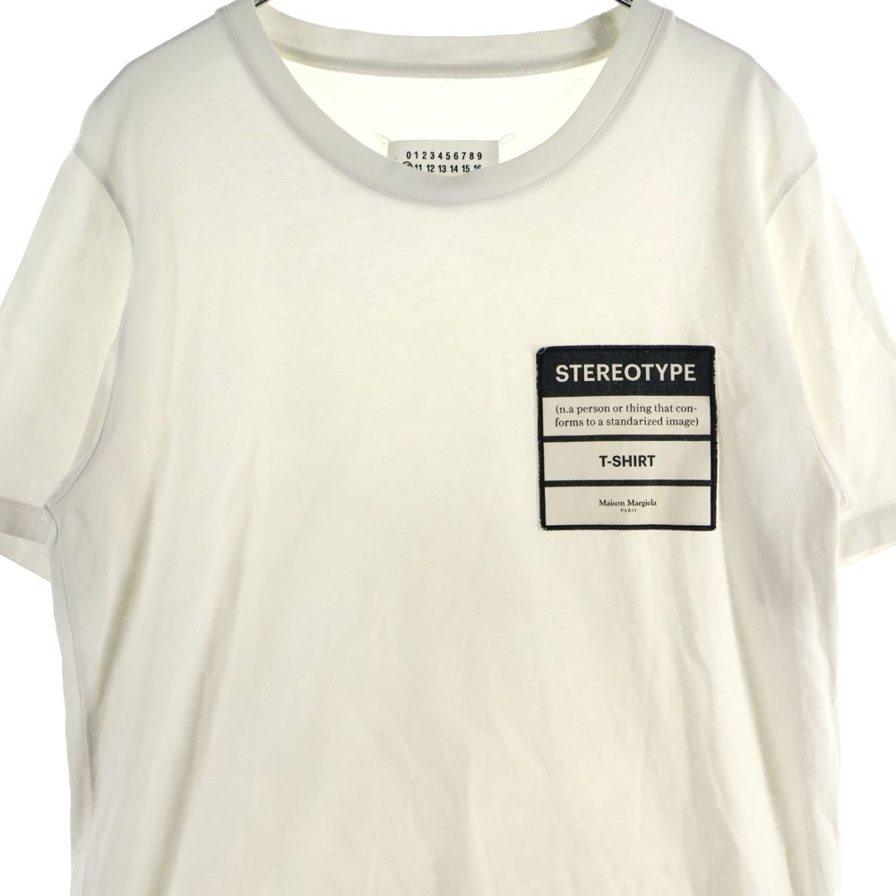 Maison Margiela 10(メゾン マルジェラ) 19SS Stereo Type T-Shirt ステレオタイプ 半袖Tシャツ ホワイト S50GC0538