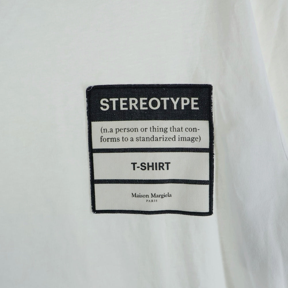 Maison Margiela 10(メゾン マルジェラ) 19SS Stereo Type T-Shirt ステレオタイプ 半袖Tシャツ ホワイト S50GC0538