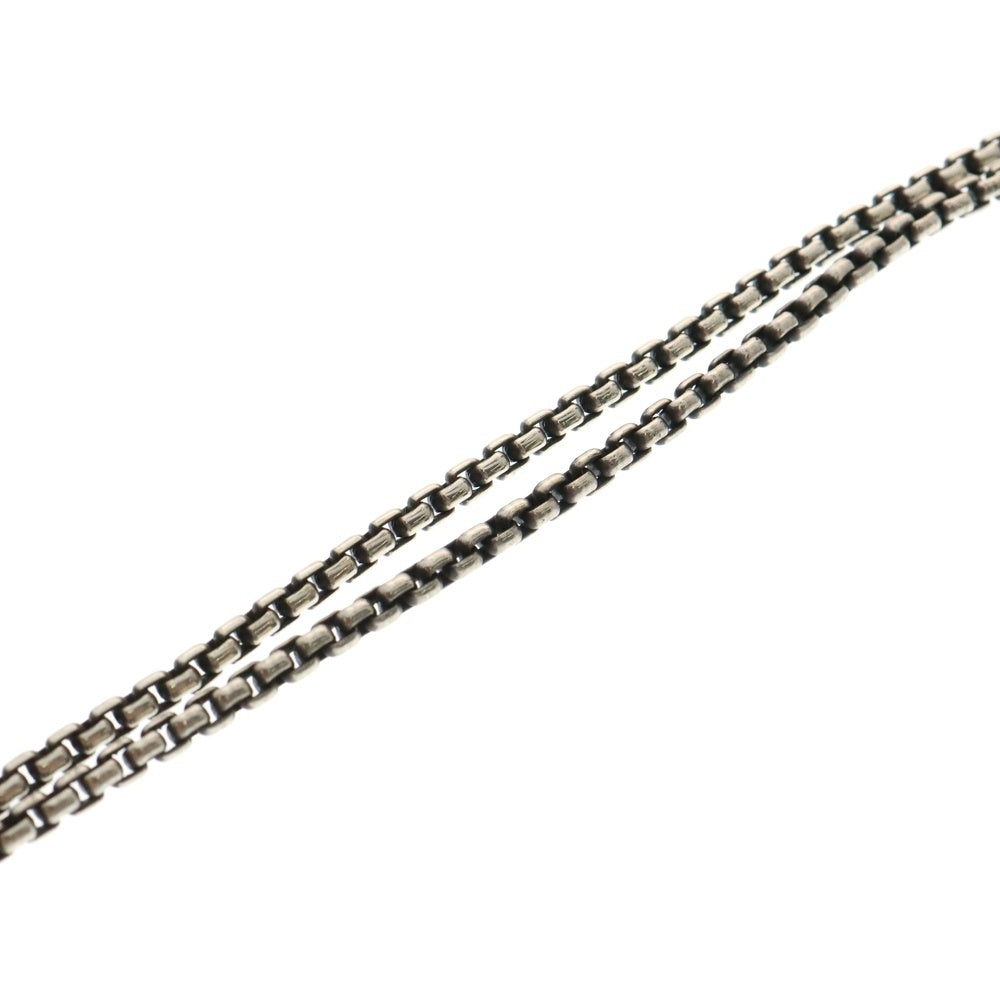 LONE ONES(ロンワンズ) MF Hook M 2.2mm BOX Chain メイティングフライト フックM 2.2mmボックスチェーンネックレス シルバー