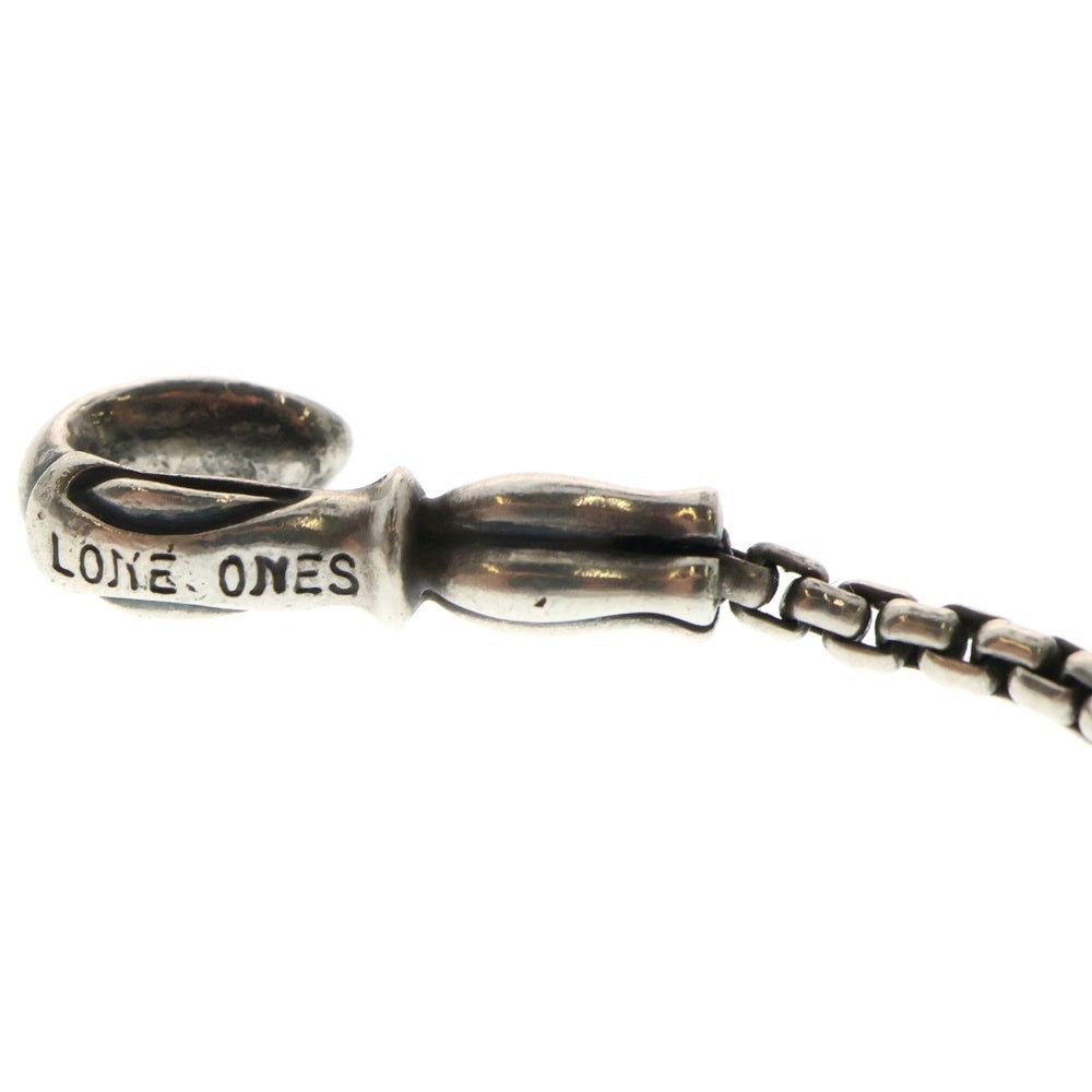 LONE ONES(ロンワンズ) MF Hook M 2.2mm BOX Chain メイティングフライト フックM 2.2mmボックスチェーンネックレス シルバー