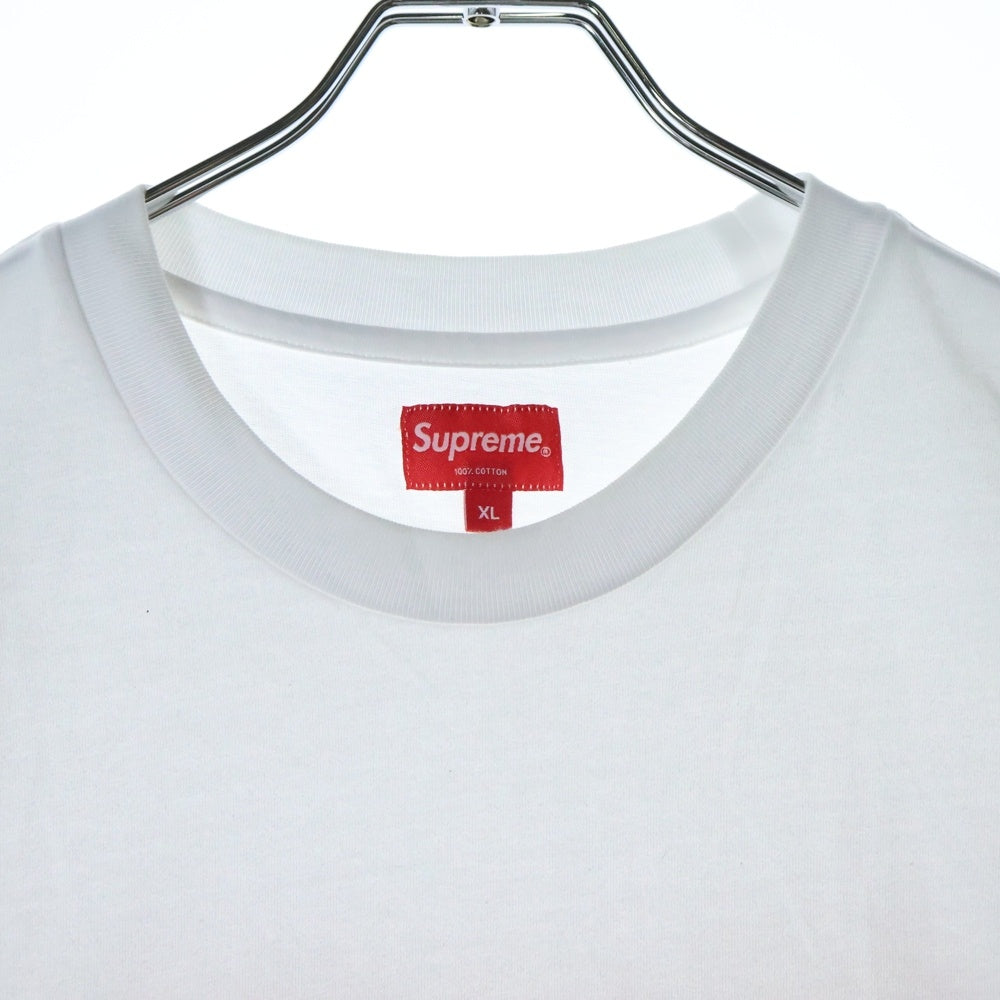 SUPREME(シュプリーム) 21SS Old English Rhinestone S/S Top オールドイングリッシュ ラインストーン 半袖Tシャツ カットソー ホワイト