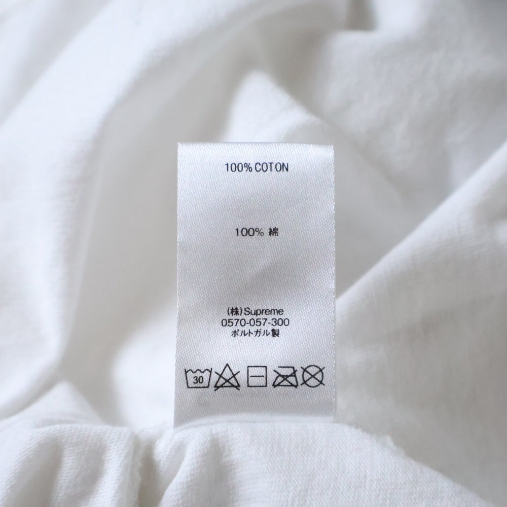 SUPREME(シュプリーム) 21SS Old English Rhinestone S/S Top オールドイングリッシュ ラインストーン 半袖Tシャツ カットソー ホワイト