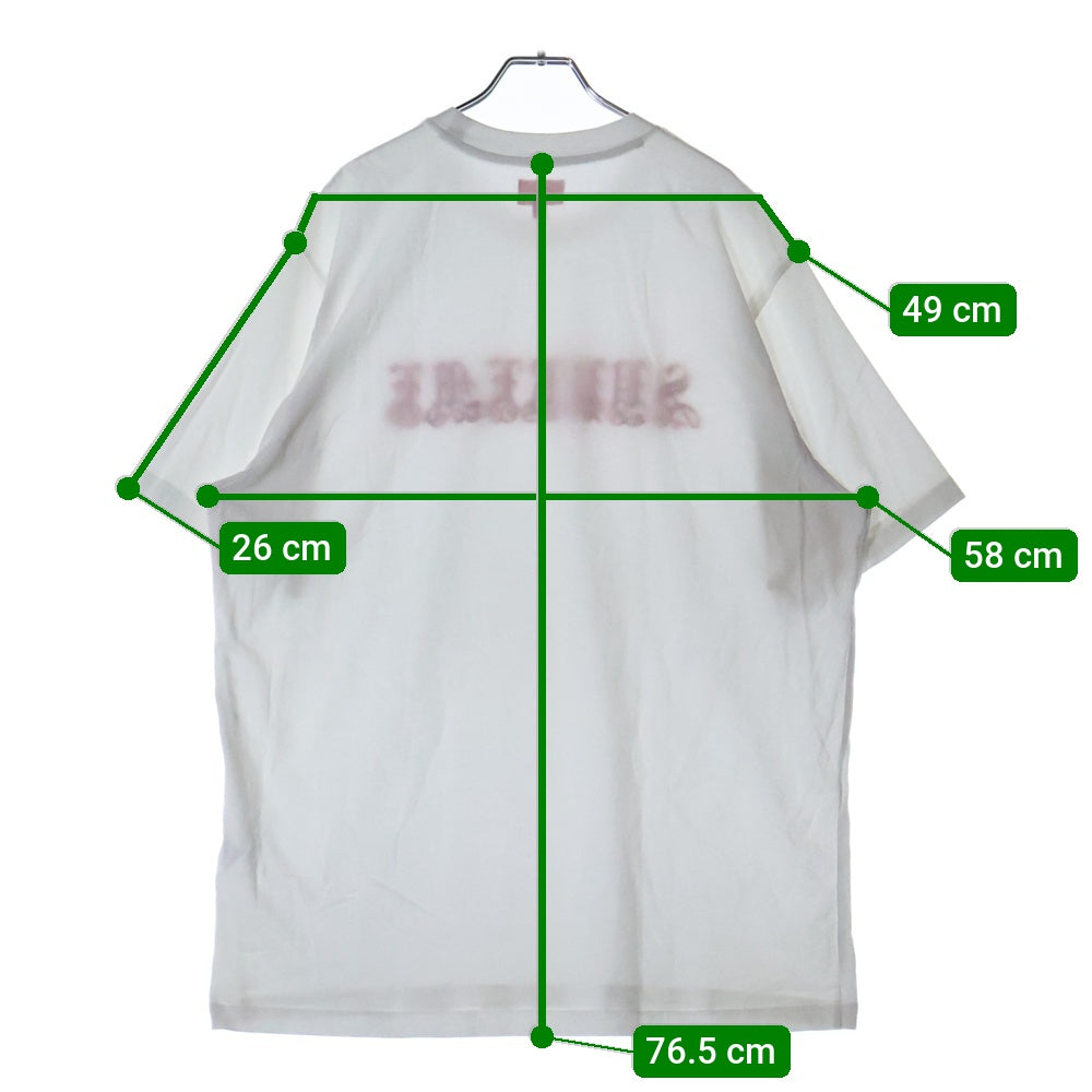 SUPREME(シュプリーム) 21SS Old English Rhinestone S/S Top オールドイングリッシュ ラインストーン 半袖Tシャツ カットソー ホワイト