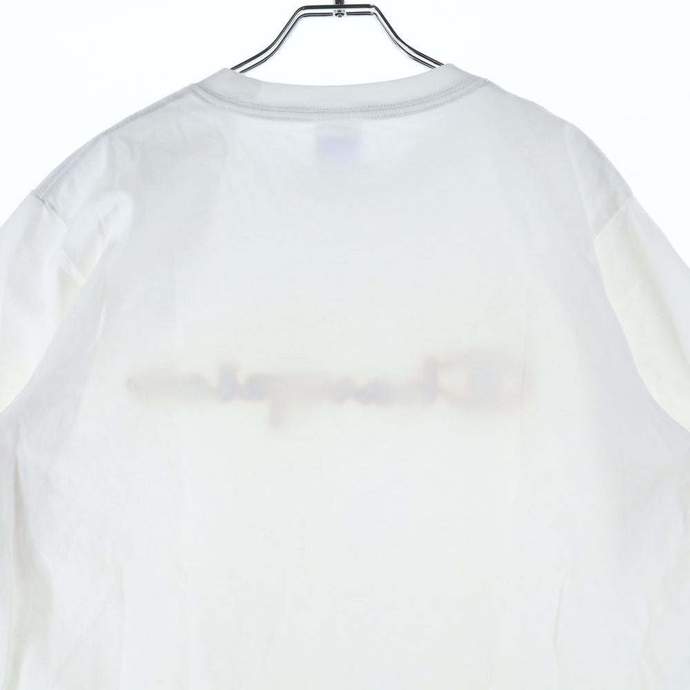 CHAMPION(チャンピオン) スクリプト ロゴ クルーネック 半袖Tシャツ カットソー ホワイト C3-Q301
