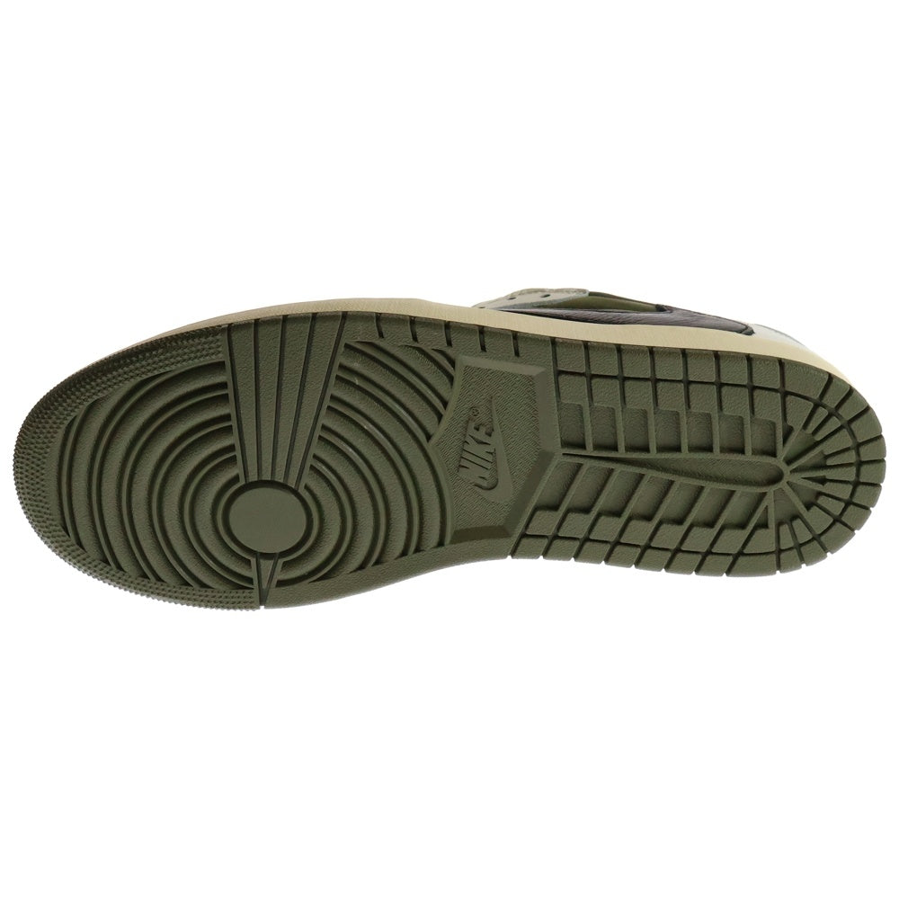 NIKE(ナイキ) ×TRAVIS SCOTT AIR JORDAN 1 LOW OG REVERSE OLIVE エアジョーダン 1 リバース オリーブ ローカットスニーカー カーキ US11.5/29.5cm DM7866-200
