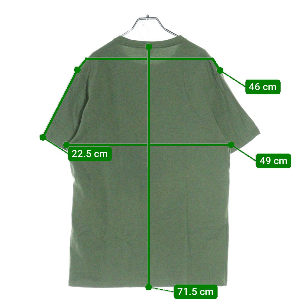 LOEWE(ロエベ) REGULAR FIT T-SHIRT フロント アナグラムロゴ刺繍 半袖Tシャツ カットソー カーキ H526Y22XB8