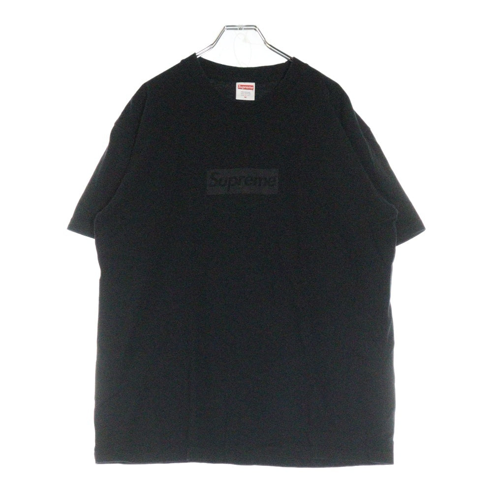 SUPREME(シュプリーム) 23SS Tonal Box Logo Tee トーナル ボックスロゴ プリント クルーネック 半袖Tシャツ カットソー ブラック