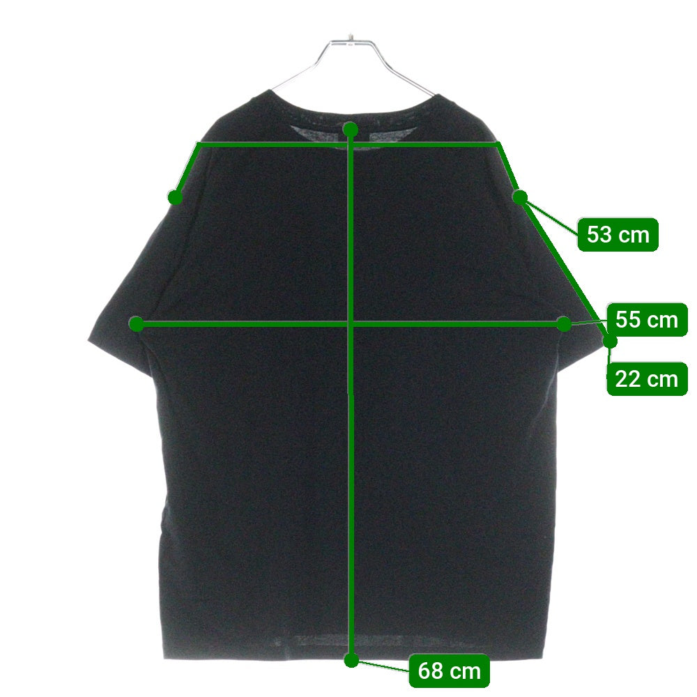 CELINE(セリーヌ) LOOSE FIT TEE ロゴプリント ルーズフィット クルーネック 半袖Tシャツ カットソー ブラック 2X681671Q
