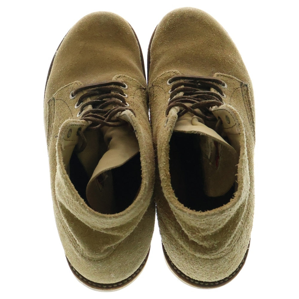 RED WING(レッド ウイング) 8167 CLASSIC ROUND クラシックラウンド スエード プレーントゥ レースアップ レザーブーツ ベージュ US9/27cm