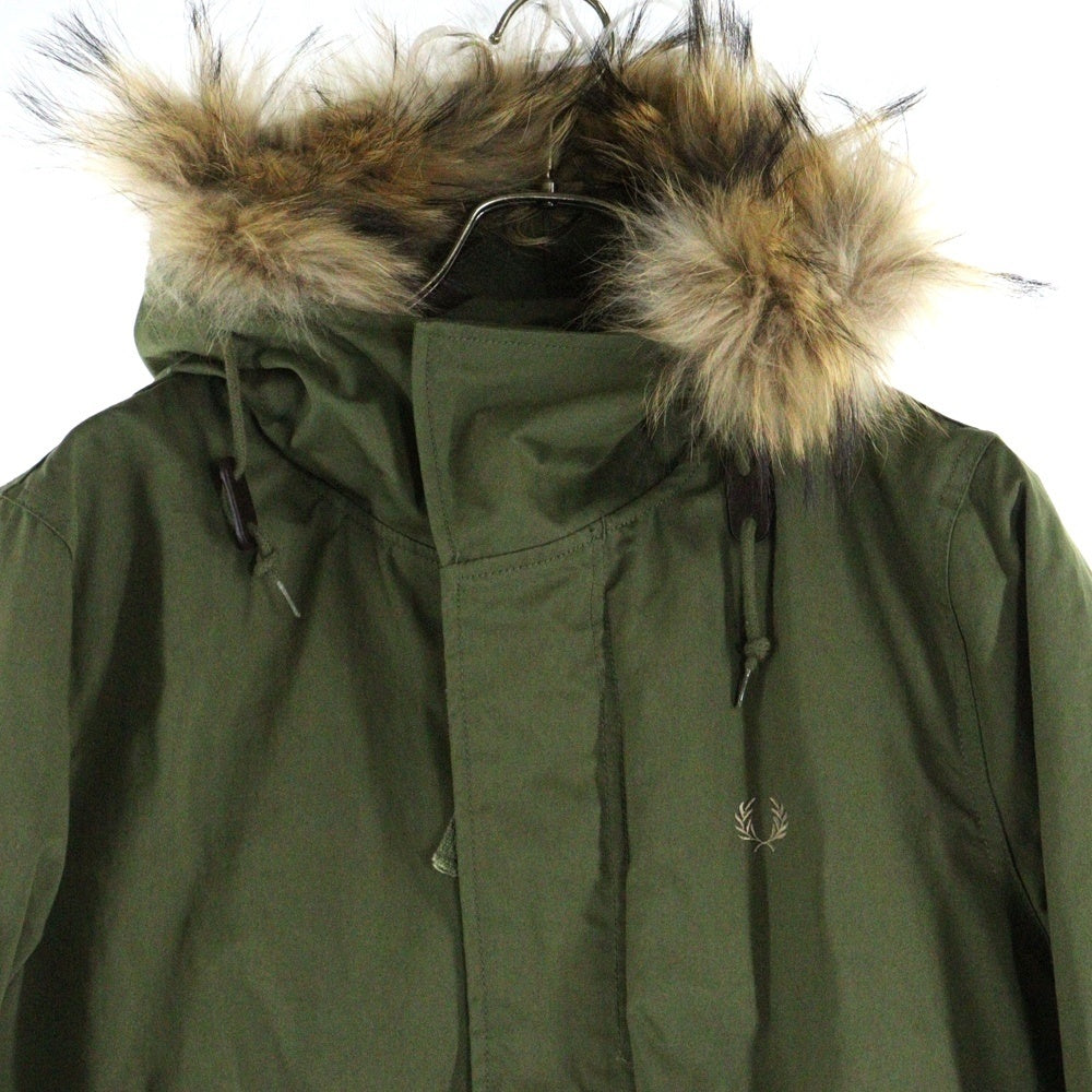 FRED PERRY(フレッドペリー) FISHTAIL PARKA フィッシュテール 裏地カモ モッズコート フーディ カーキ F2562