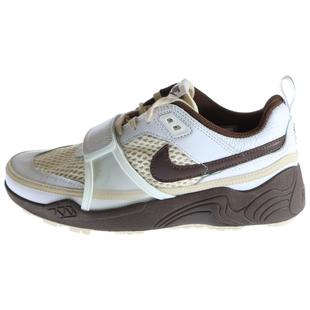 NIKE(ナイキ) ×TRAVIS SCOTT Zoom Field Jaxx トラヴィススコット ズームフィールドジャックス ローカットスニーカー ブラウン/ホワイト US8/26cm HQ3073-100