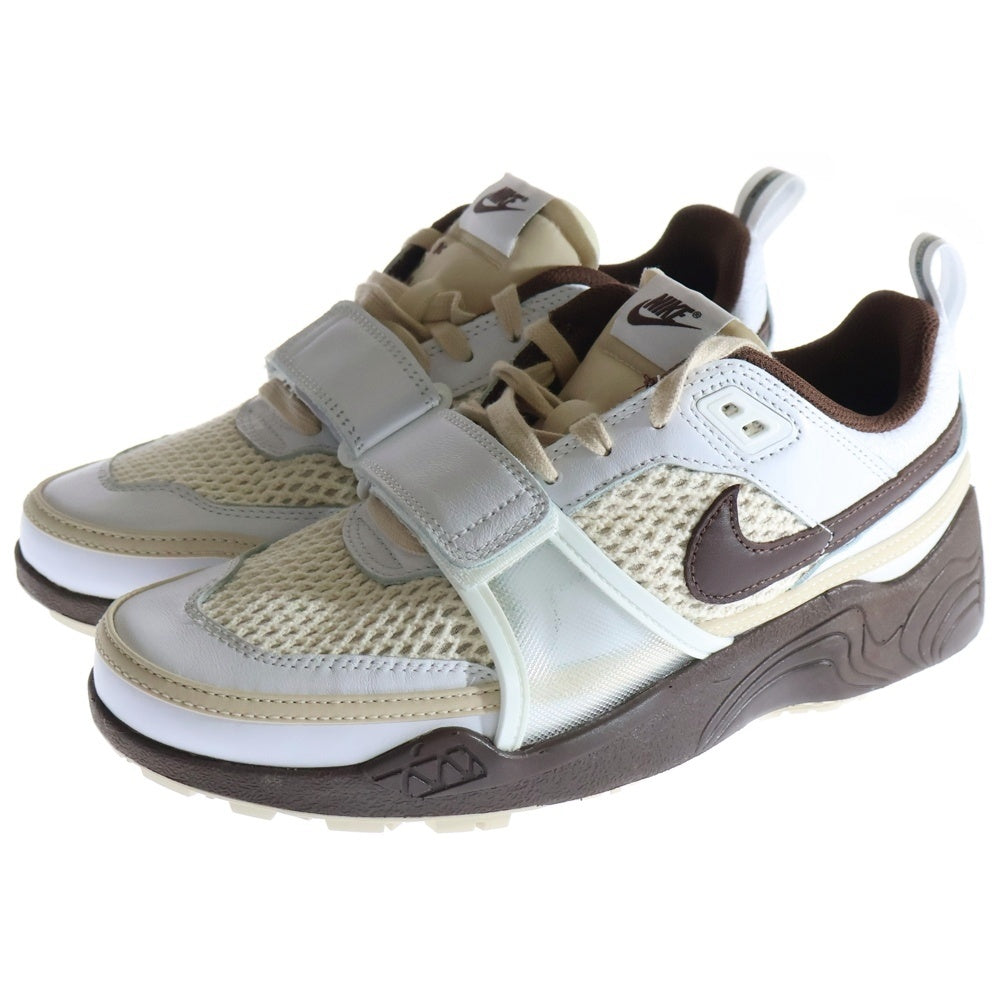NIKE(ナイキ) ×TRAVIS SCOTT Zoom Field Jaxx トラヴィススコット ズームフィールドジャックス ローカットスニーカー ブラウン/ホワイト US8/26cm HQ3073-100