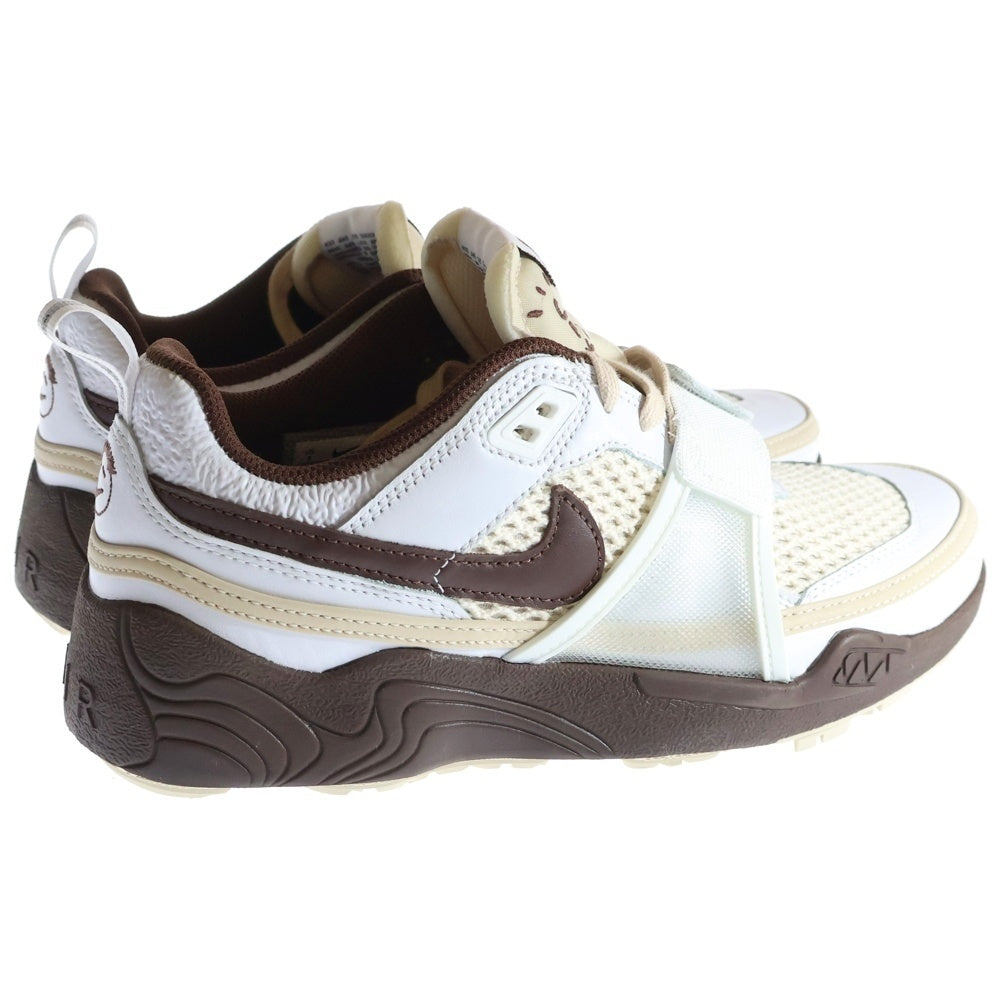 NIKE(ナイキ) ×TRAVIS SCOTT Zoom Field Jaxx トラヴィススコット ズームフィールドジャックス ローカットスニーカー ブラウン/ホワイト US8/26cm HQ3073-100
