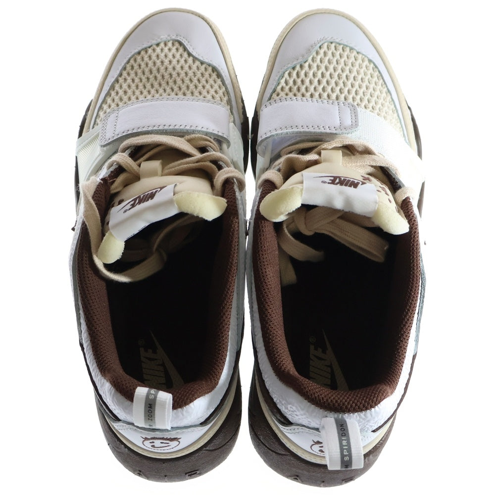 NIKE(ナイキ) ×TRAVIS SCOTT Zoom Field Jaxx トラヴィススコット ズームフィールドジャックス ローカットスニーカー ブラウン/ホワイト US8/26cm HQ3073-100