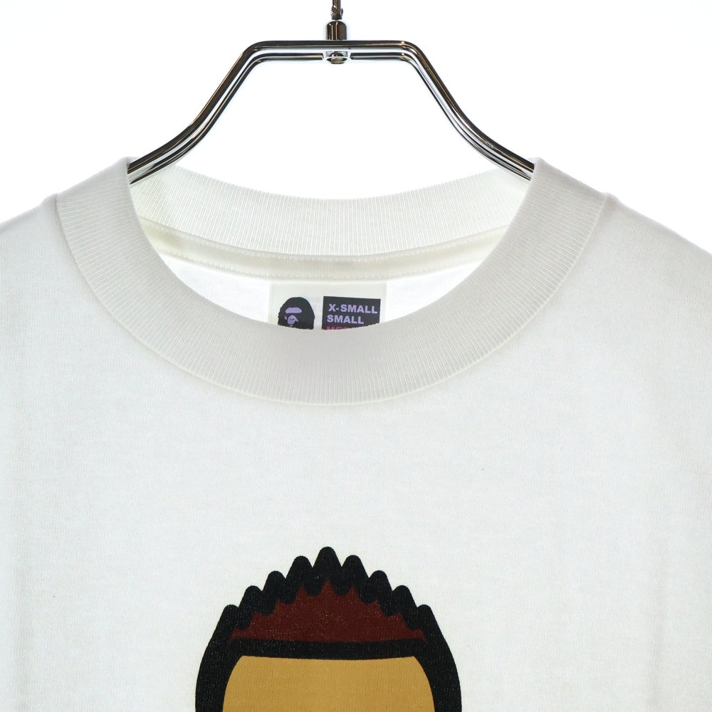 A BATHING APE(アベイシングエイプ) 2006 × nakata.net 中田英寿 プリント半袖Tシャツ ホワイト