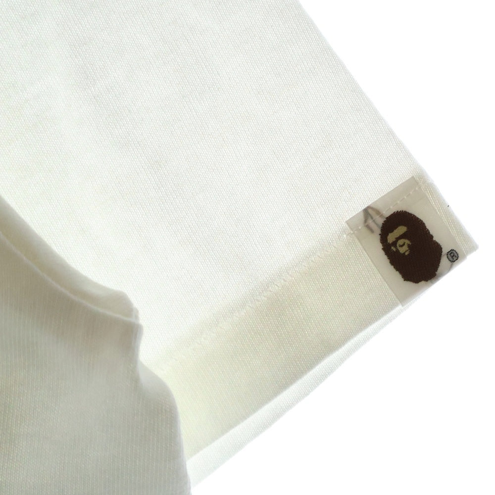 A BATHING APE(アベイシングエイプ) 2006 × nakata.net 中田英寿 プリント半袖Tシャツ ホワイト