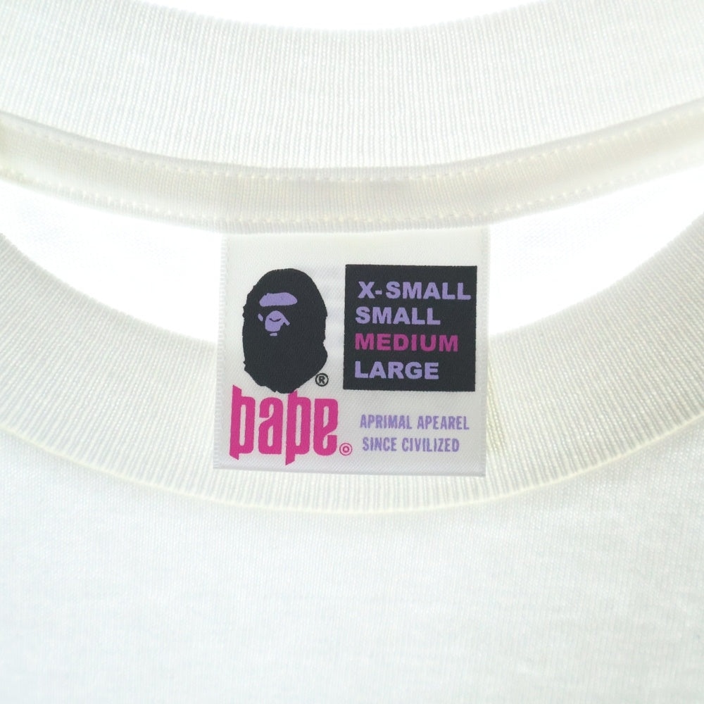 A BATHING APE(アベイシングエイプ) 2006 × nakata.net 中田英寿 プリント半袖Tシャツ ホワイト