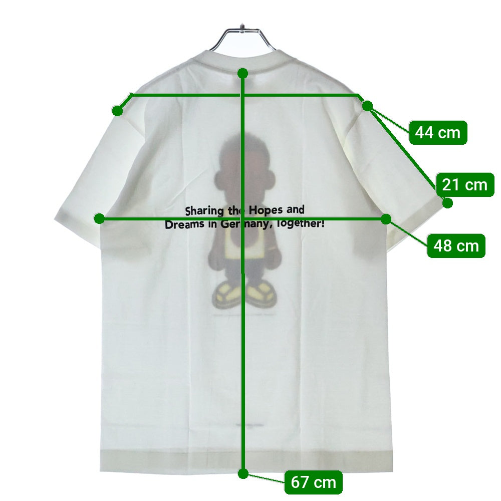 A BATHING APE(アベイシングエイプ) 2006 × nakata.net 中田英寿 プリント半袖Tシャツ ホワイト