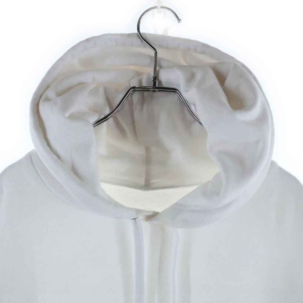 CHROME HEARTS(クロムハーツ) SWTSHRT PLVR バーティカルロゴ 袖プリントプルオーバースウェットパーカー フーディ ホワイト