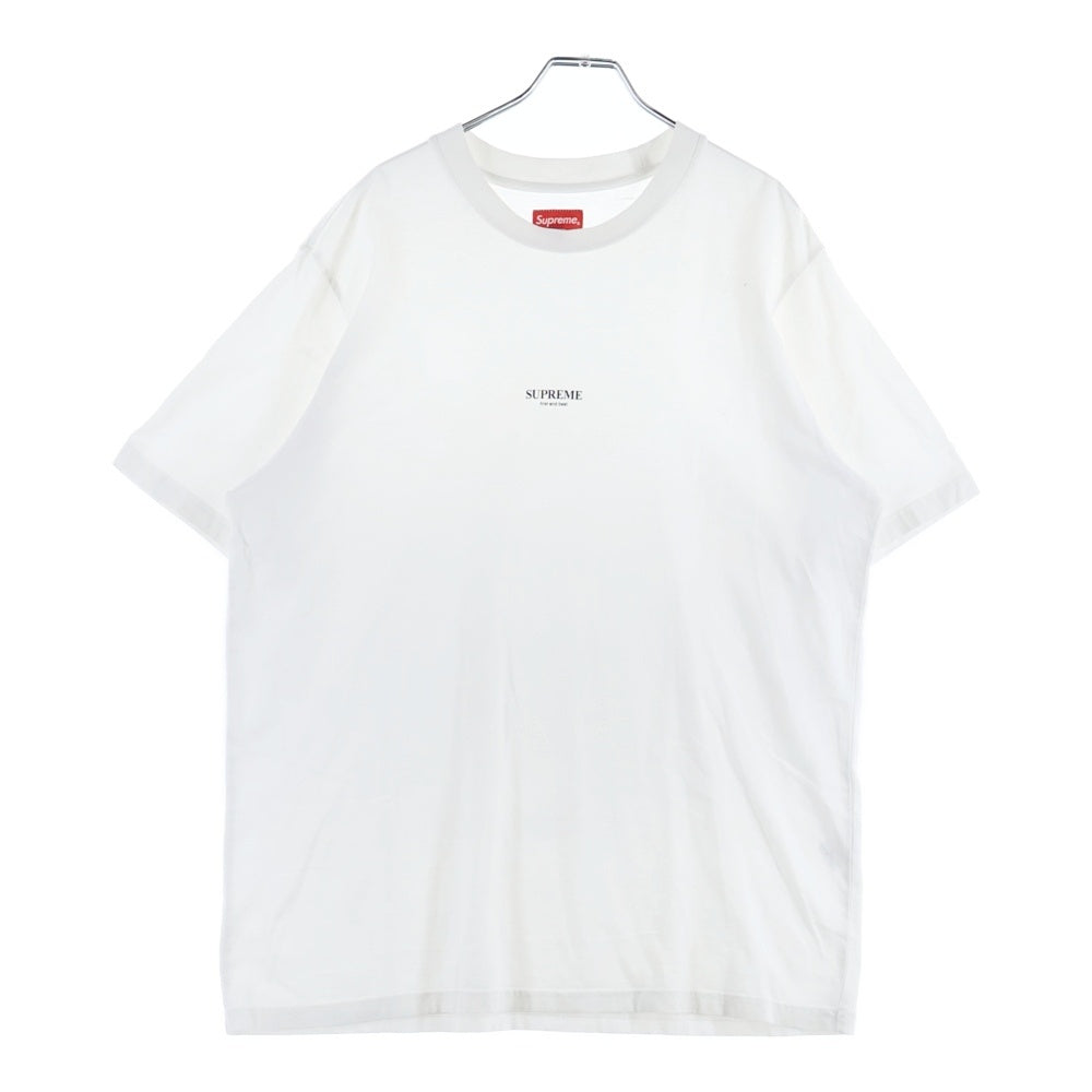 SUPREME(シュプリーム) 18AW First&Best Tee ファーストアンドベスト フロントプリント 半袖Tシャツ カットソー ホワイト