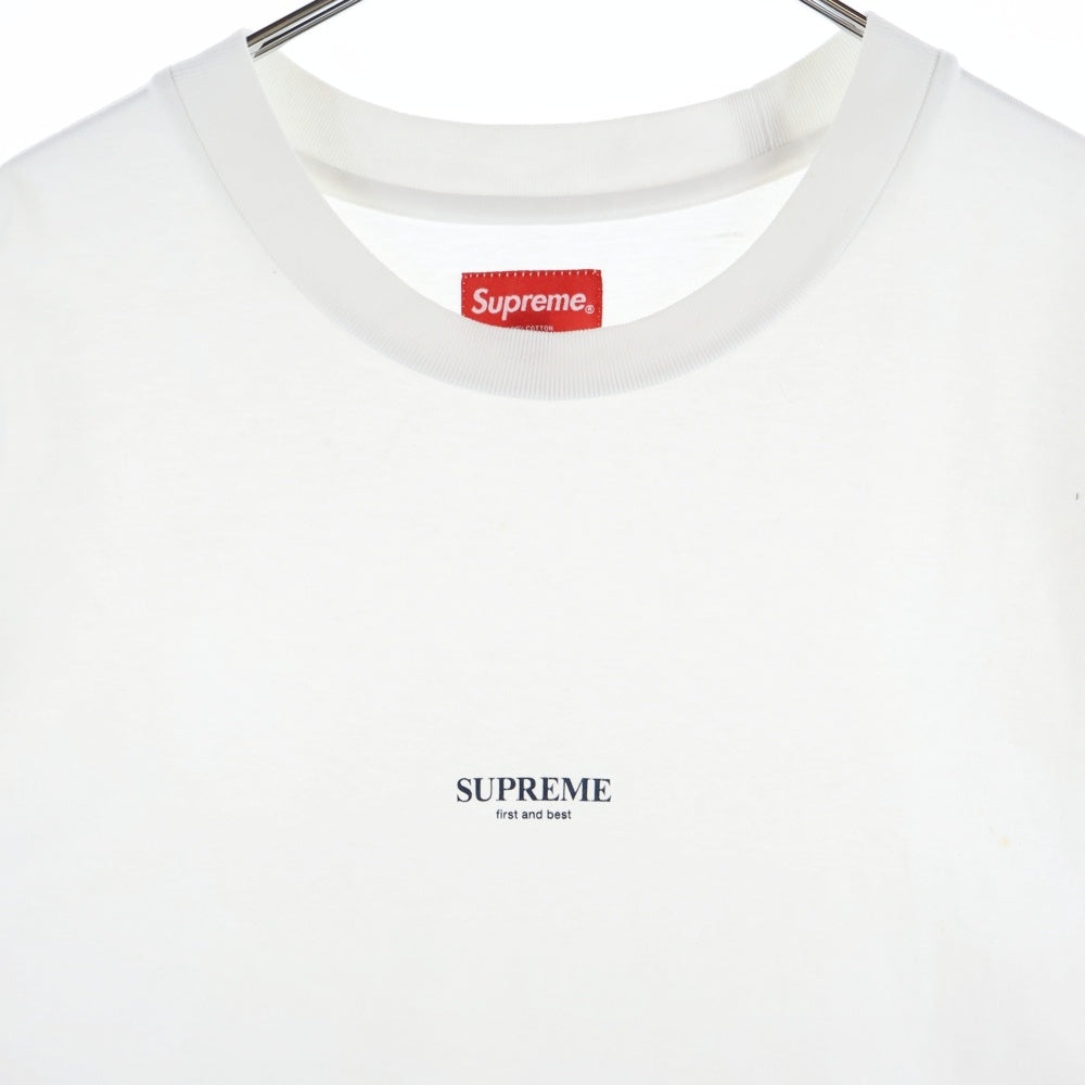 SUPREME(シュプリーム) 18AW First&Best Tee ファーストアンドベスト フロントプリント 半袖Tシャツ カットソー ホワイト
