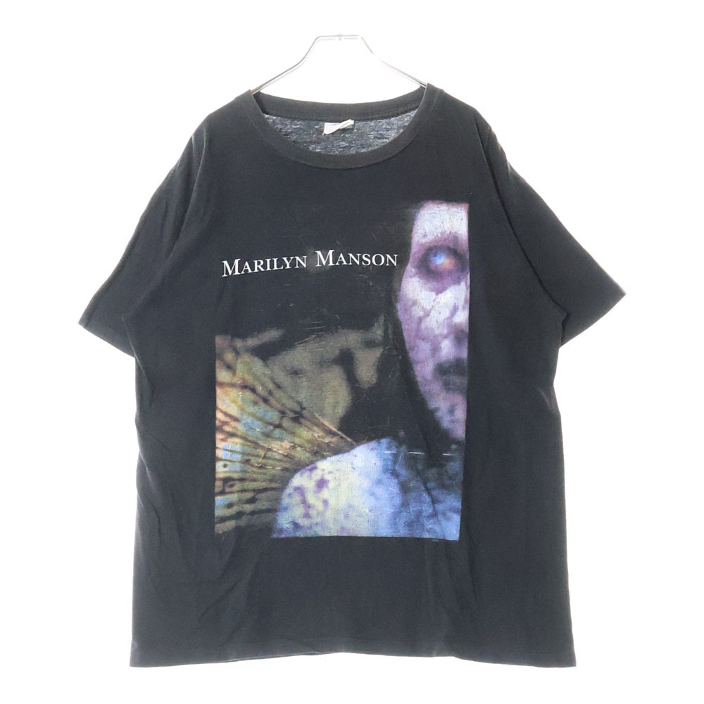 VINTAGE(ヴィンテージ) 90s MARILYN MANSON ANTICHRIST SUPERSTAR マリリンマンソン アンチキリスト スーパースター Tシャツ 半袖 カットソー ブラック
