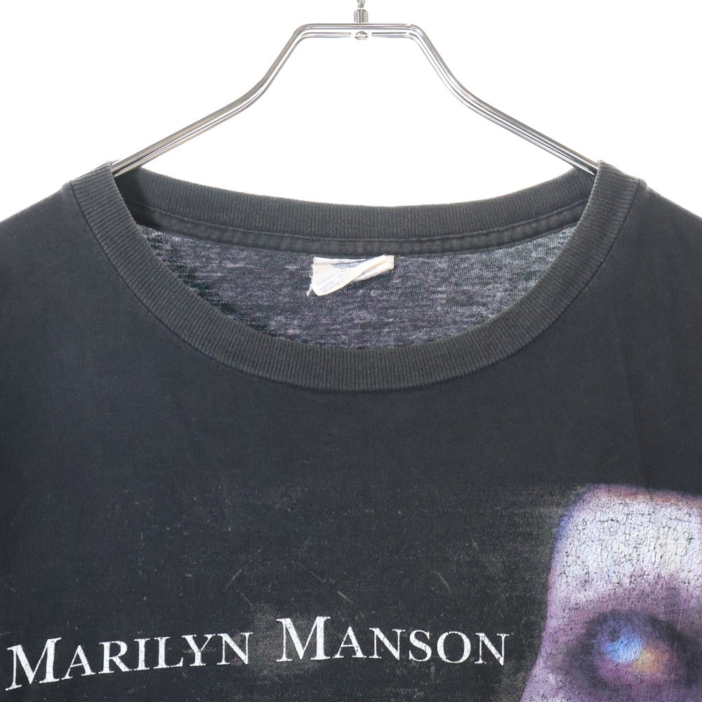 VINTAGE(ヴィンテージ) 90s MARILYN MANSON ANTICHRIST SUPERSTAR マリリンマンソン アンチキリスト スーパースター Tシャツ 半袖 カットソー ブラック