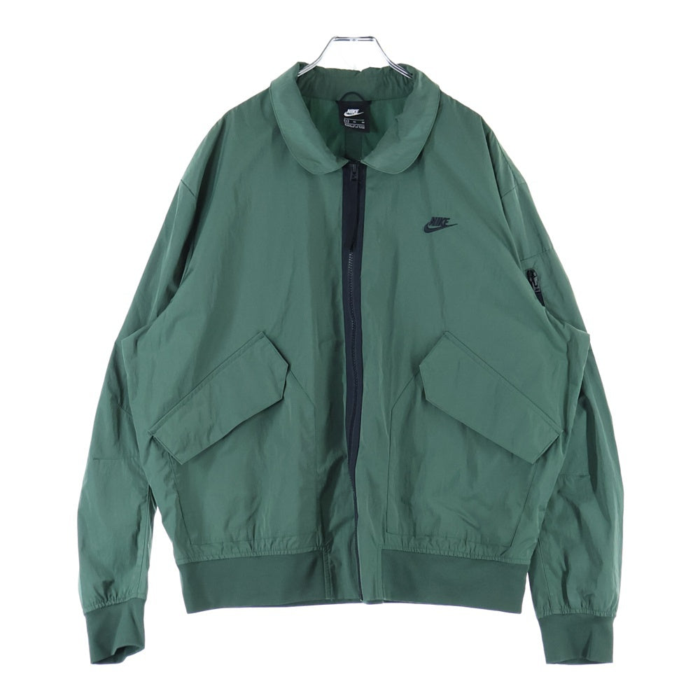 NIKE(ナイキ) SW PE UL Bomber Jacket フロントロゴ ジップアップ ナイロン ボンバージャケット カーキ CZ9895-337