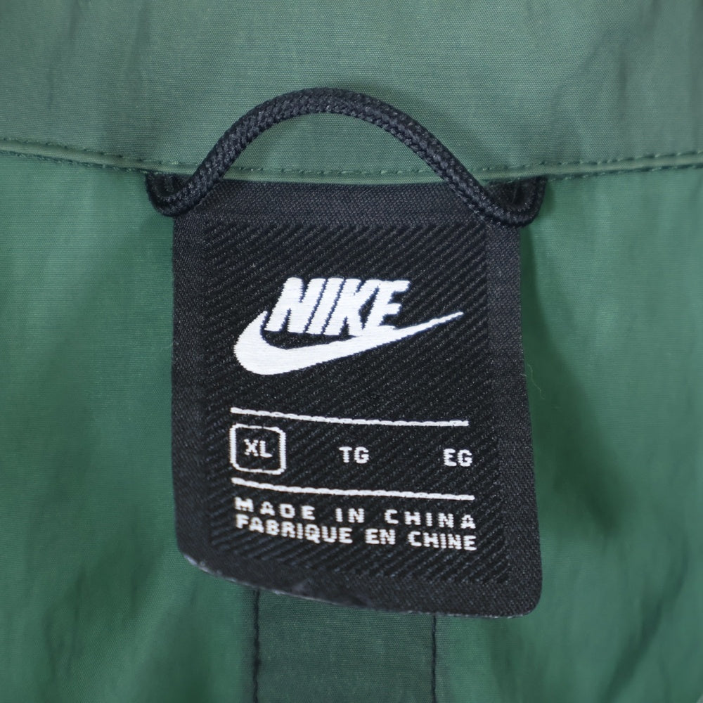 NIKE(ナイキ) SW PE UL Bomber Jacket フロントロゴ ジップアップ ナイロン ボンバージャケット カーキ CZ9895-337