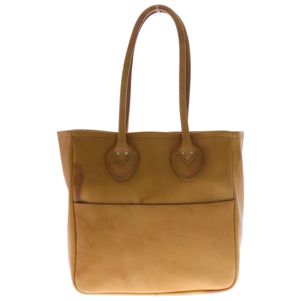 HUMAN MADE(ヒューマンメイド) Leather Tote Bag ワッペン 刺繍 レザー トートバッグ ブラウン